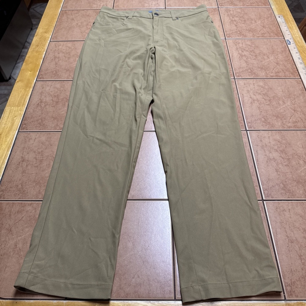 VRST Pants Mens 32‎ x 29 Brown 5 Pocket Commuter Chino Performance Stretch Golf